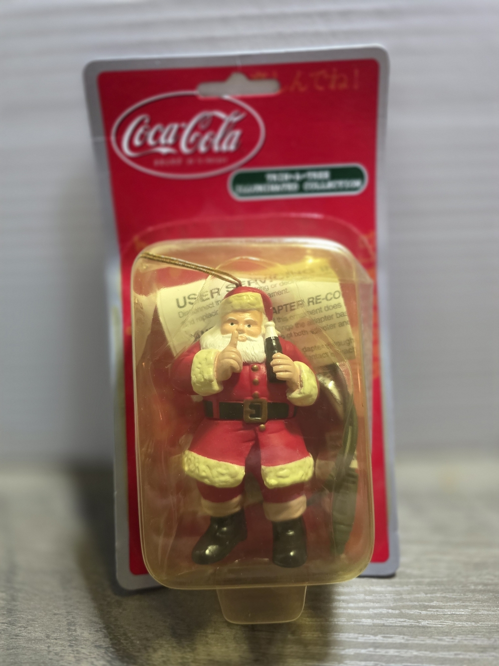 Vintage Santa Coca-Cola Illuminated Trim-A-Tree Ornament Limited Collectable NOS